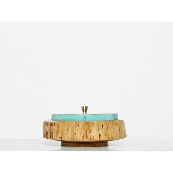 Image 1 of Vintage round box by Pietro Chiesa for Fontana Arte, 1940