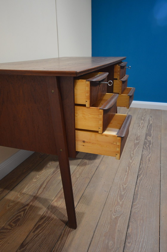 Image 1 of Teak Mid - Century desk danish Design