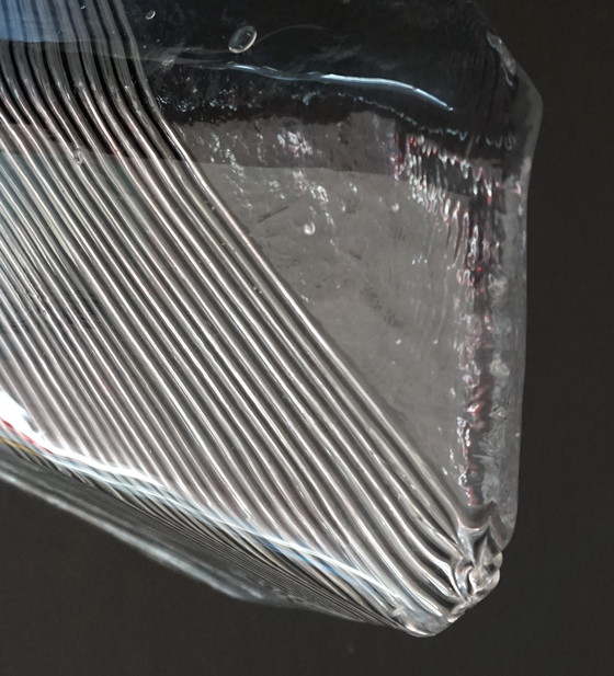 Image 1 of Lampada da parete in vetro di Murano Ice Glass, 1970