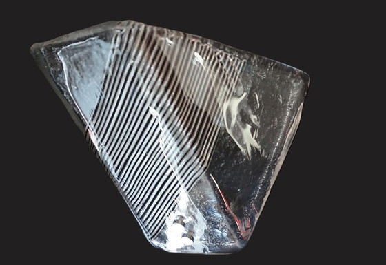 Image 1 of Lampada da parete in vetro di Murano Ice Glass, 1970