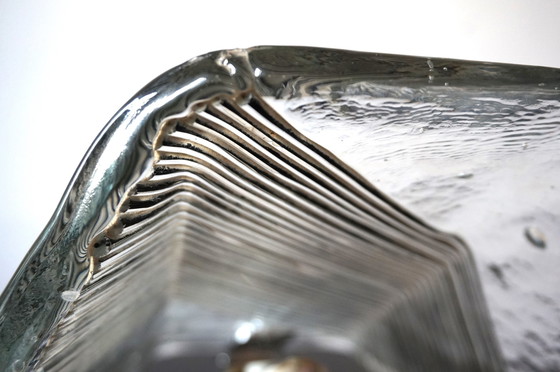 Image 1 of Lampada da parete in vetro di Murano Ice Glass, 1970