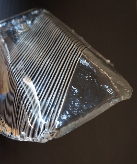 Image 1 of Lampada da parete in vetro di Murano Ice Glass, 1970