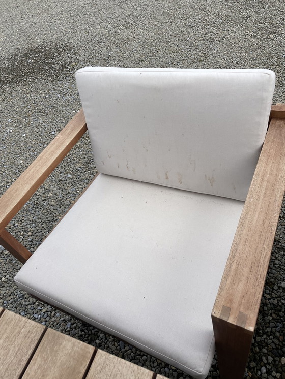 Image 1 of 4x Carl Hansen Son BK10 chaise Bodil Kjaer + 1x Carl Hansen Son BK15 table à manger Bodil Kjaer