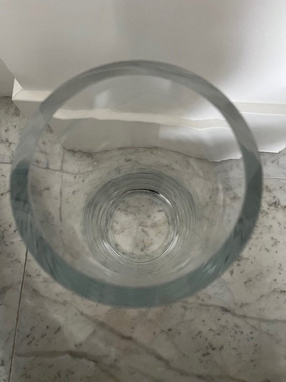 Image 1 of Cylinder Vase Of Thick Clear Glass