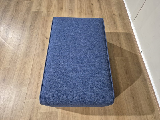 Image 1 of New - Leolux Ponton Next - Hocker - Footstool - Blue - Fabric