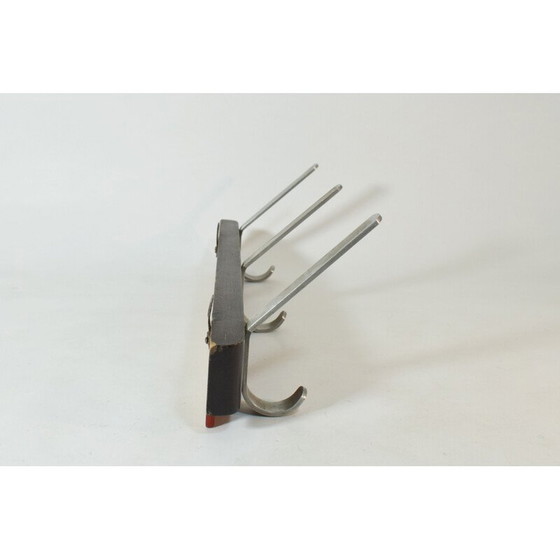 Image 1 of Vintage modernist art deco coat rack in lacquered wood