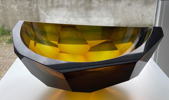 Image 1 of Unique Glass Object " Honey" By Tomas Brzon