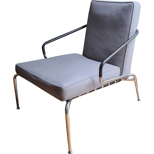 Pair of vintage "Berman" metal armchairs by Rodolfo Dordoni for Minotti