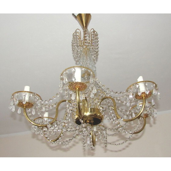 Image 1 of Lampadario vintage in ottone, 1960