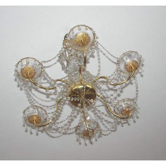 Image 1 of Lampadario vintage in ottone, 1960