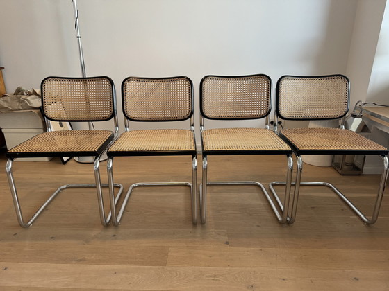 Image 1 of 4x cantilever Marcel Breuer Chair