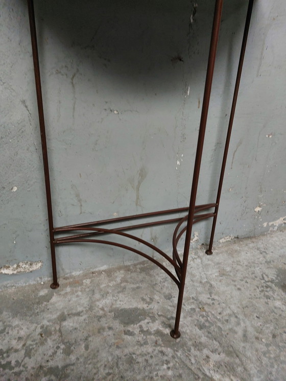 Image 1 of Metal console side table