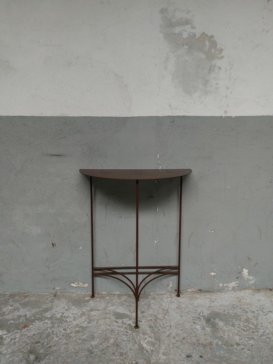 Image 1 of Metal console side table