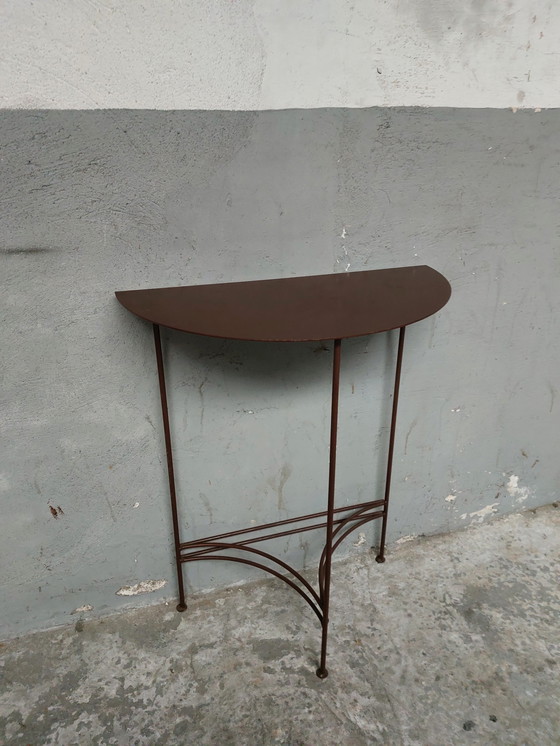 Image 1 of Metal console side table