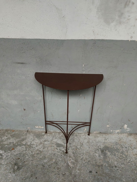 Image 1 of Metal console side table