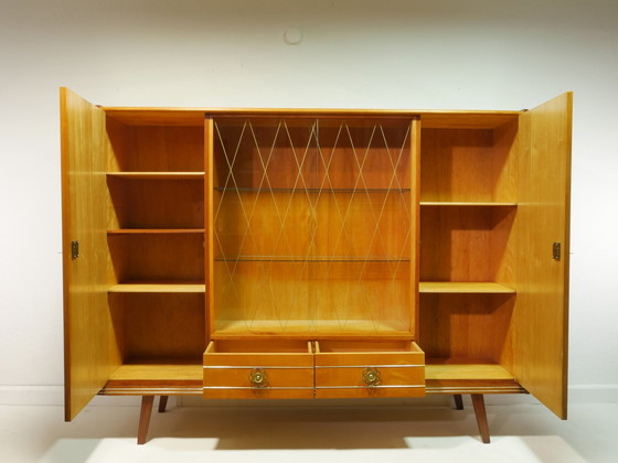 Image 1 of Credenza alta/mobile da soggiorno vintage, anni '60, Germania