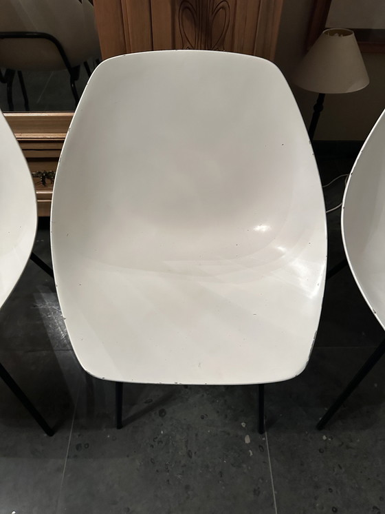 Image 1 of Pierre Gauriche Set - Coquillage Chairs 4 For Meurop