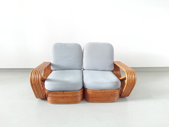 Image 1 of Paul Frankl bamboo two seat sofa