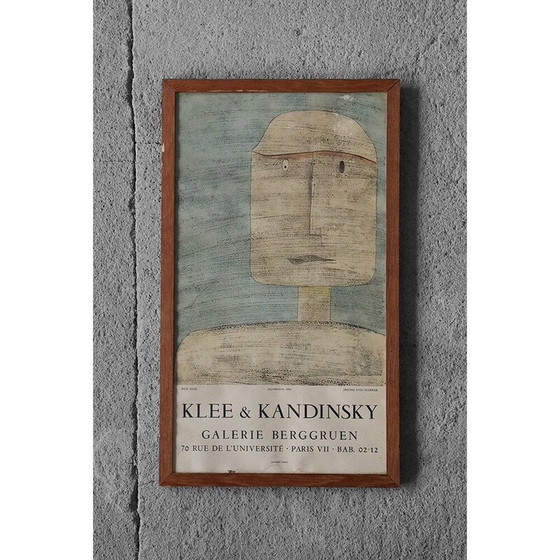 Image 1 of Vintage poster representing the watercolor Ghost of a Warrior by Paul Klee by Wassily Kandinsky, 1960