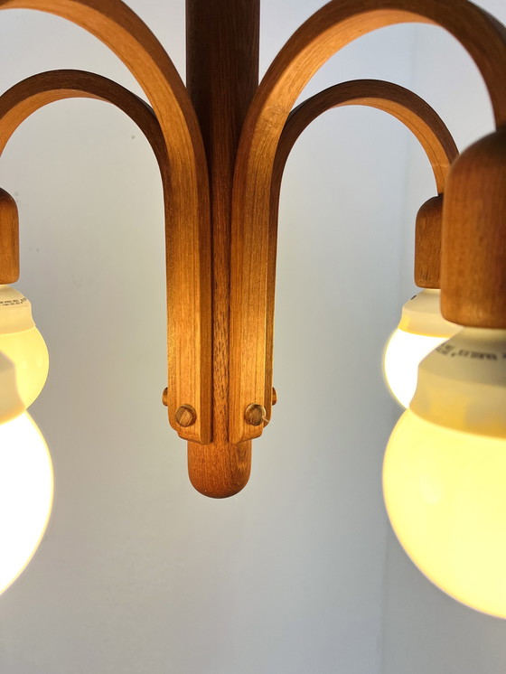Image 1 of Teak Pendant Lamp Candela 4451, Domus