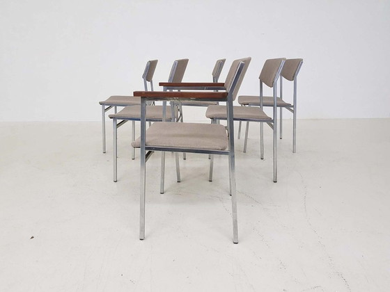 Image 1 of 6x Vintage eetkamerstoel