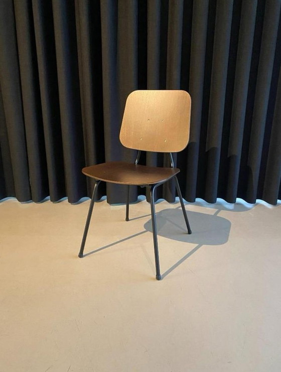 Image 1 of 4x Gijs Van Der Sluis dining chair No. 14 Oak