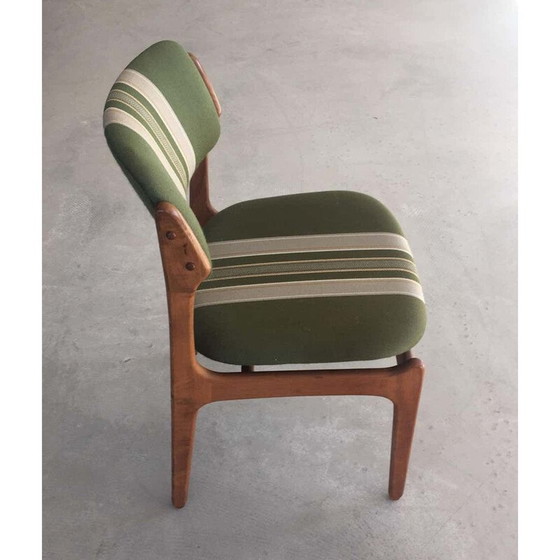 Image 1 of Vintage Teak Dining Chairs, Inc. Rivestimenti Erik Buch anni '60