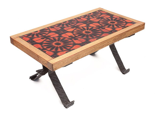 Coffee table, Danikowski ceramics, 1960