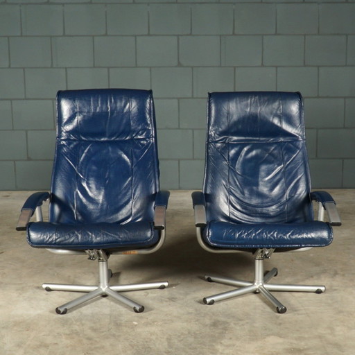 Set Danish Design Swivel Chairs - Kebe - 1980s