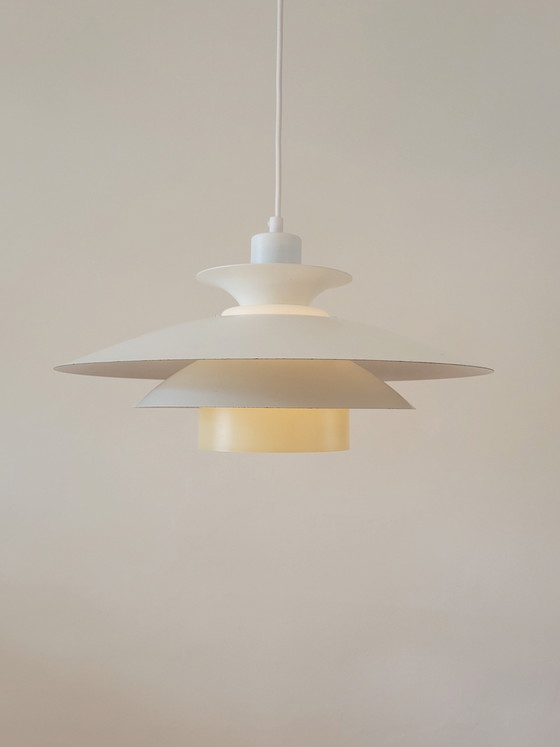 Image 1 of Danish Shell Lamp From Jeka Metaltryk Model Stine