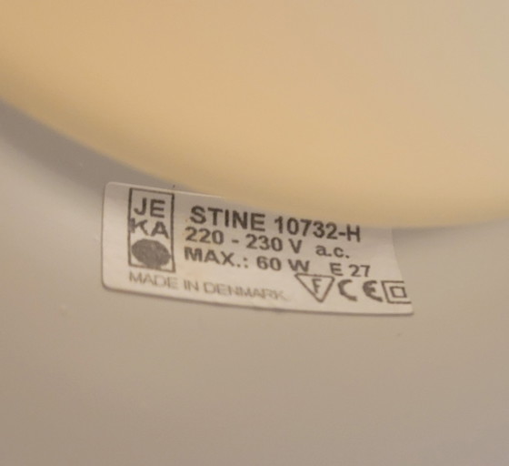 Image 1 of Danish Shell Lamp From Jeka Metaltryk Model Stine