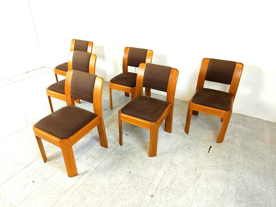 Image 1 of 6x Vintage brutalist dining chairs