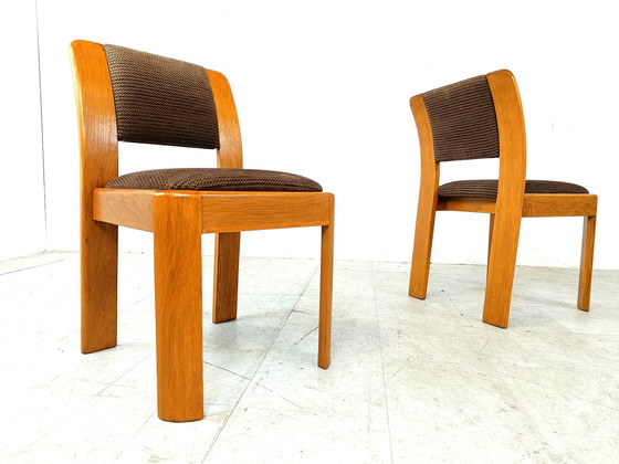 Image 1 of 6x Vintage brutalist dining chairs