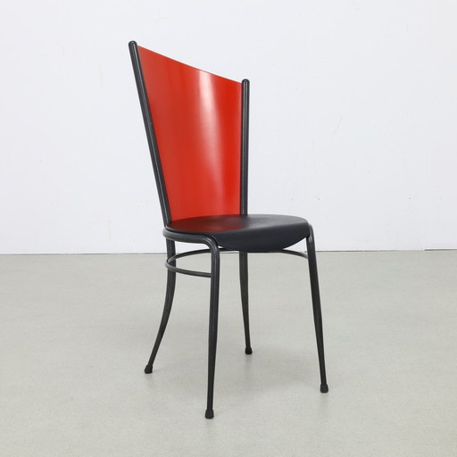 4X Postmodern Dining Chair In Memphis Style, 1980S