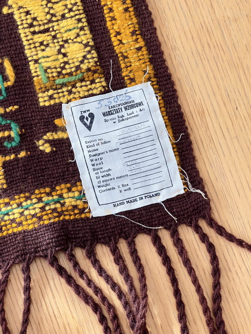 Vintage Polish Wool Tapestry