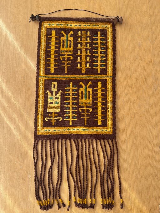 Vintage Polish Wool Tapestry