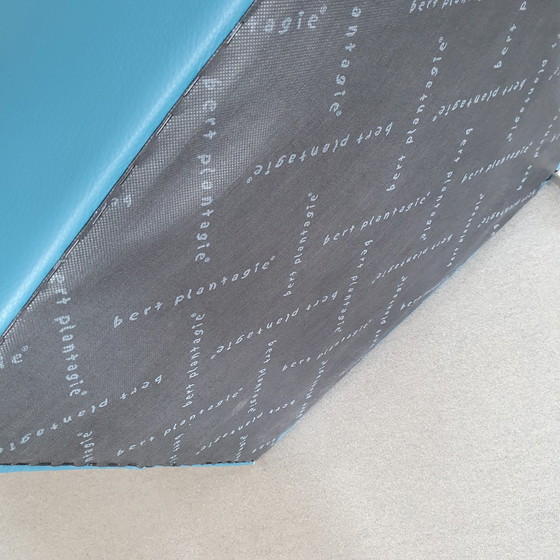 Image 1 of 4 chaises de salle à manger Bert Plantagie -Cuir/Pétrole