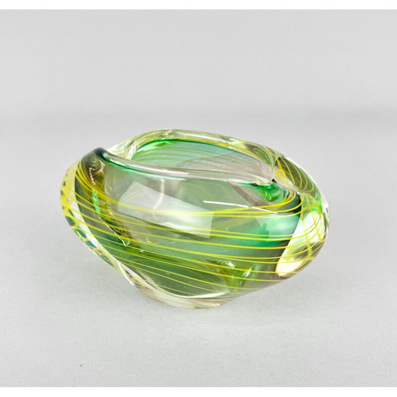 Image 1 of Vintage Art glass ashtray by Stanislav Libensky, Czechoslovakia 1970s