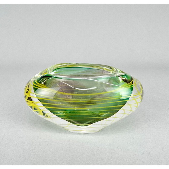 Image 1 of Vintage Art glass ashtray by Stanislav Libensky, Czechoslovakia 1970s