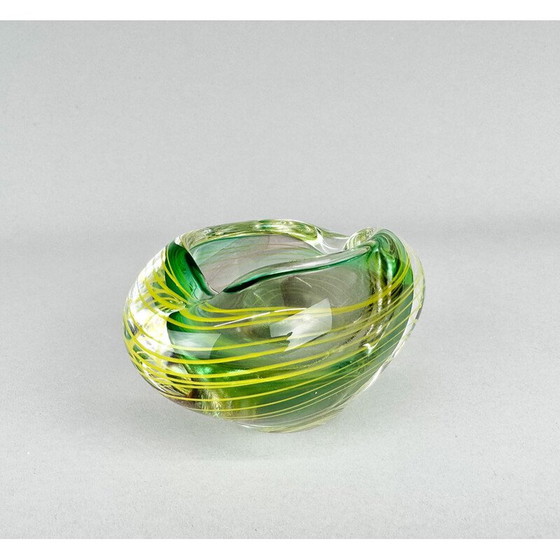 Image 1 of Vintage Art glass ashtray by Stanislav Libensky, Czechoslovakia 1970s