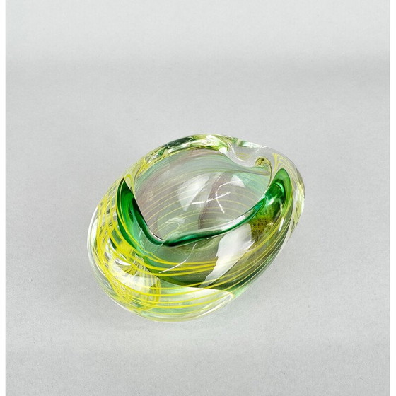 Image 1 of Vintage Art glass ashtray by Stanislav Libensky, Czechoslovakia 1970s