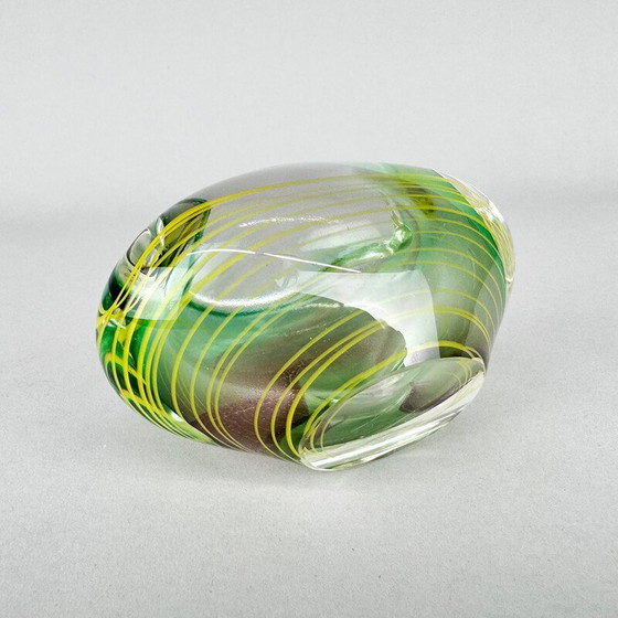 Image 1 of Vintage Art glass ashtray by Stanislav Libensky, Czechoslovakia 1970s