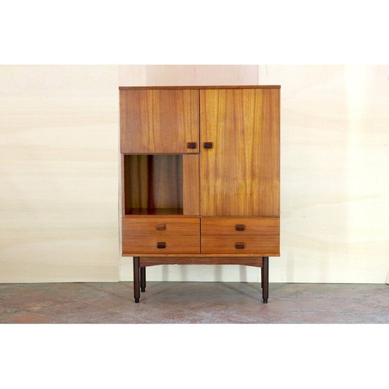 Image 1 of Vintage teak highboard scandinavian 1950s