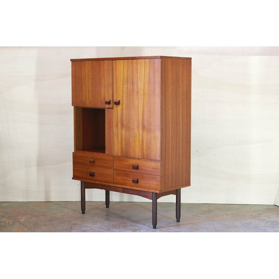Image 1 of Vintage teak highboard scandinavian 1950s