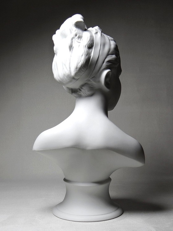 Image 1 of Cookie Bust Of Limoges Porcelain C. Tharaud, Louise Brongniard Vintage 50s-60s