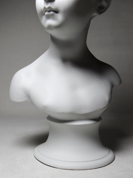 Image 1 of Cookie Bust Of Limoges Porcelain C. Tharaud, Louise Brongniard Vintage 50s-60s