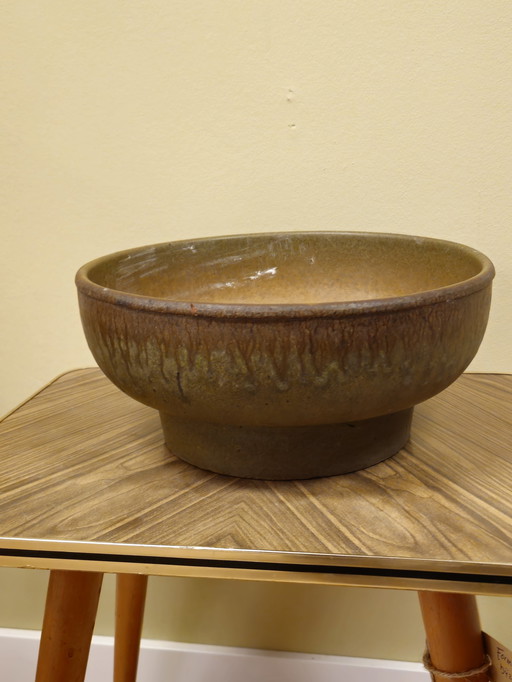 Large Vintage Ceramic Bowl Flower Pot Fruit Bowl
