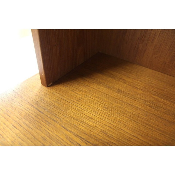 Image 1 of Vintage teak and brass dining table, Sweden 1950