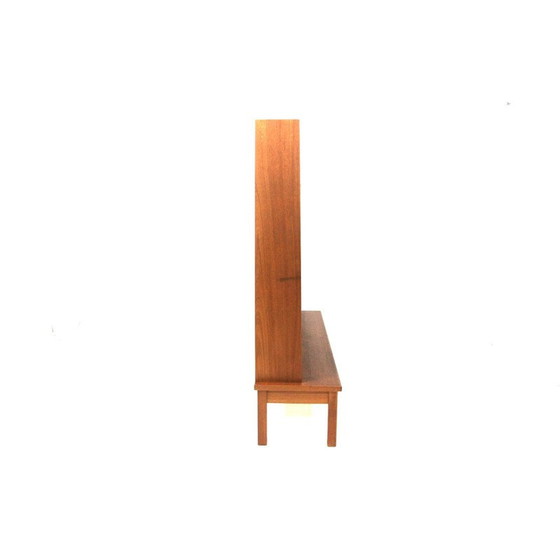 Image 1 of Vintage teak and brass dining table, Sweden 1950
