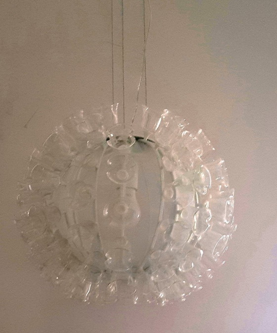 Image 1 of Ceiling Lamp With Glass Flowers